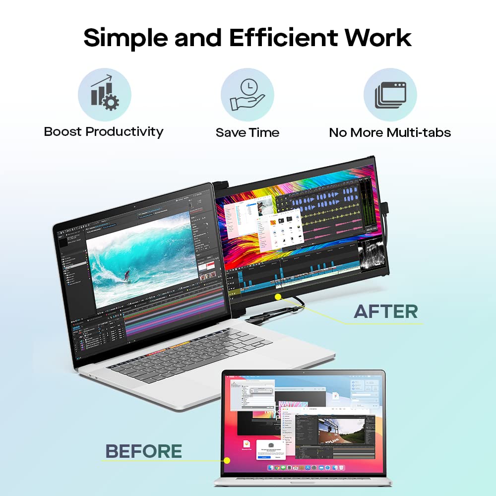 DUEX MAX DS ノートパソコン　外付けモニター Amazon.com: Mobile Pixels Duex Max DS 14.1'' Laptop Monitor